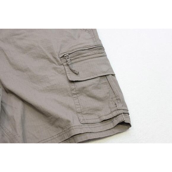 Sonoma Cargo Shorts Flex Ripstop Brown Rugged Khaki Chinos Mens Size 46 NWT - Picture 2 of 8